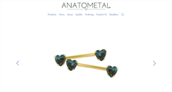 Desktop Screenshot of anatometal.com